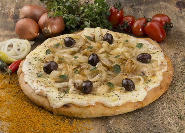 pizza de cebolla